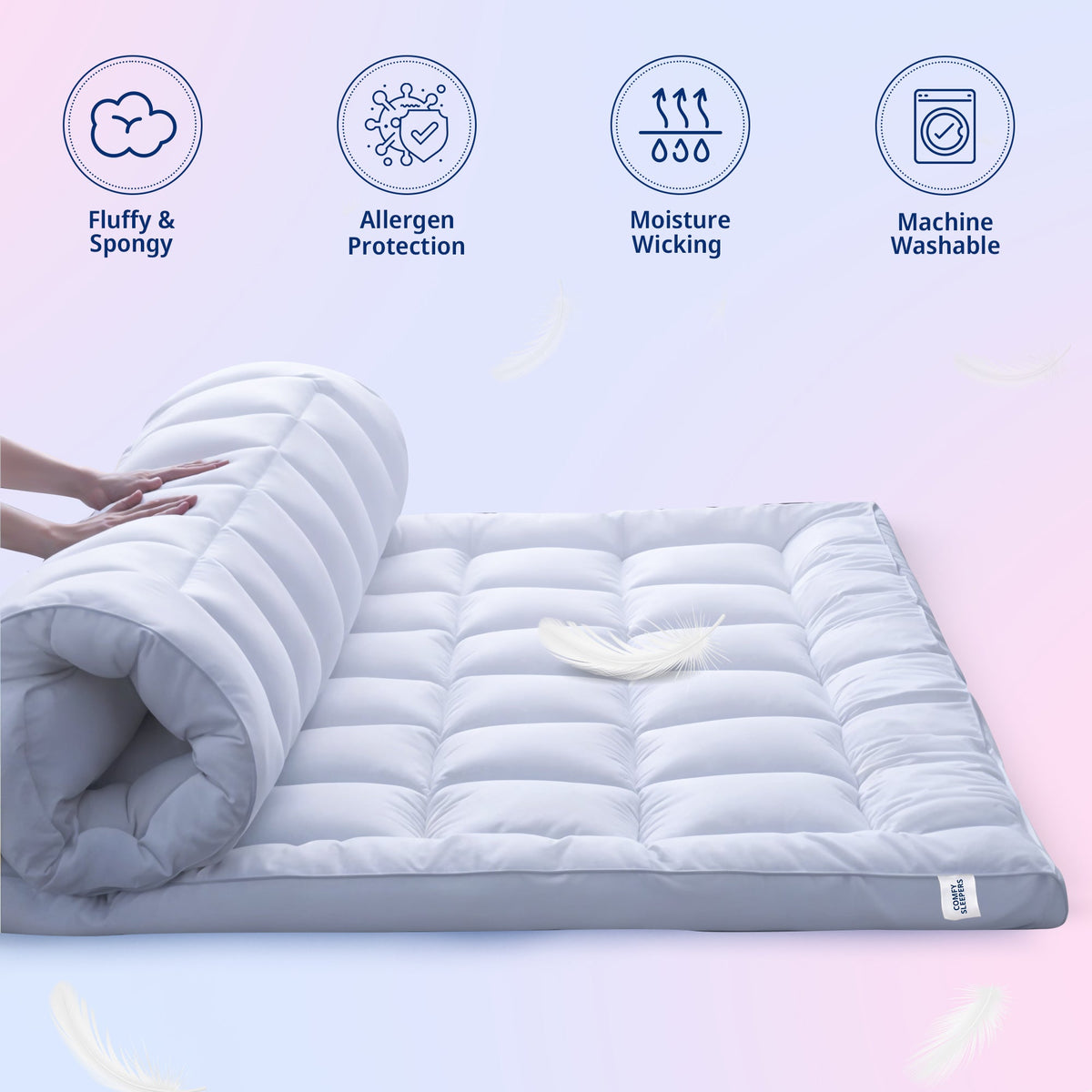 Luxury Top Mattress Topper – Comes with 10cm Thickness