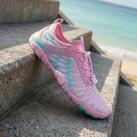 Pink & Aqua (Waves)