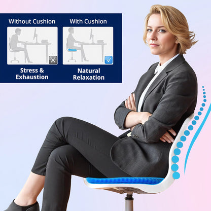 Honeycomb Gel Seat Cushion For All-day Comfort while Working
