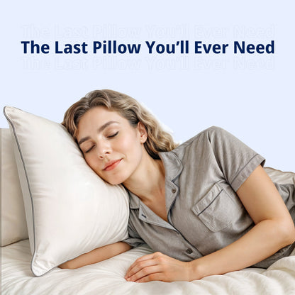 Luxury Hotel Bed Pillow –  Down Alternative & Goose Feather Cooling Pillow