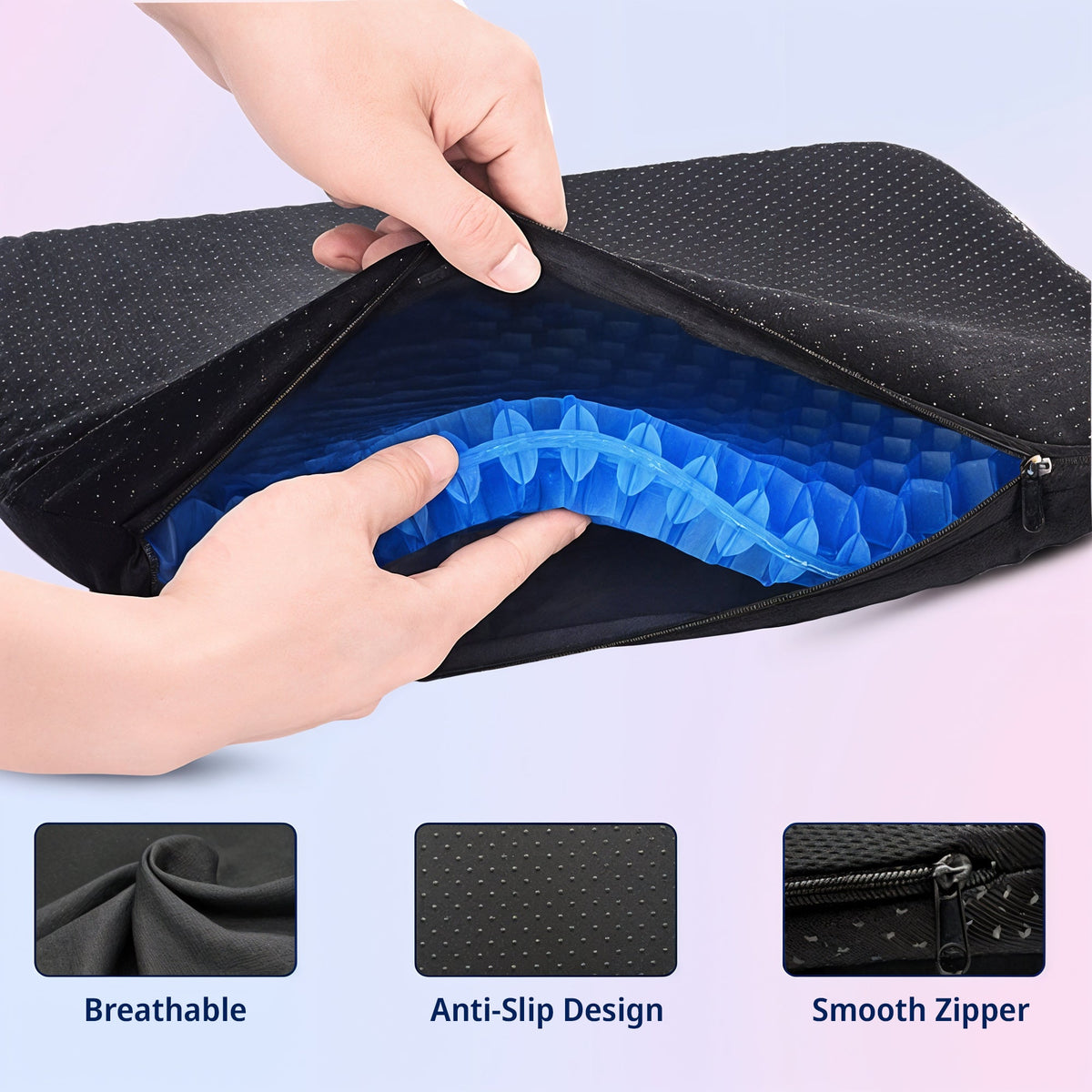 Honeycomb Gel Seat Cushion For All-day Comfort while Working