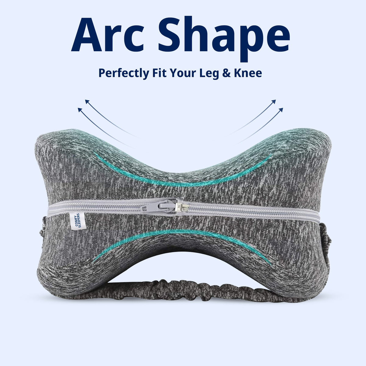 Leg & Knee Memory Foam Support Pillow - Pain Relief for Sciatica, Back, HIPS, Knees, Joints