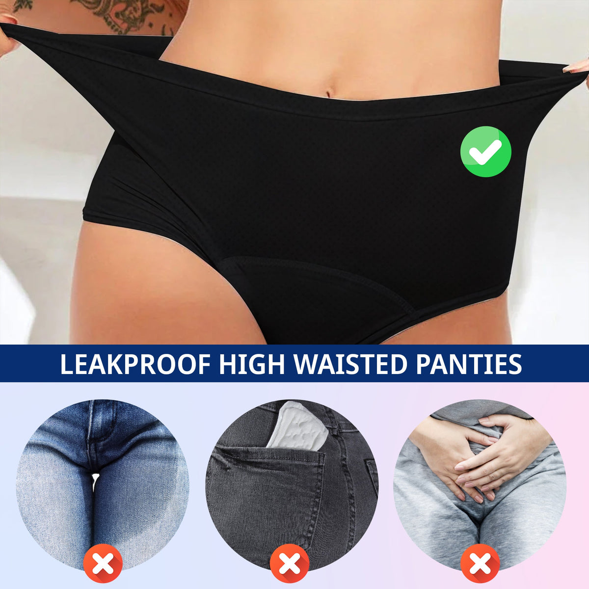 Leakproof High Waisted Panties