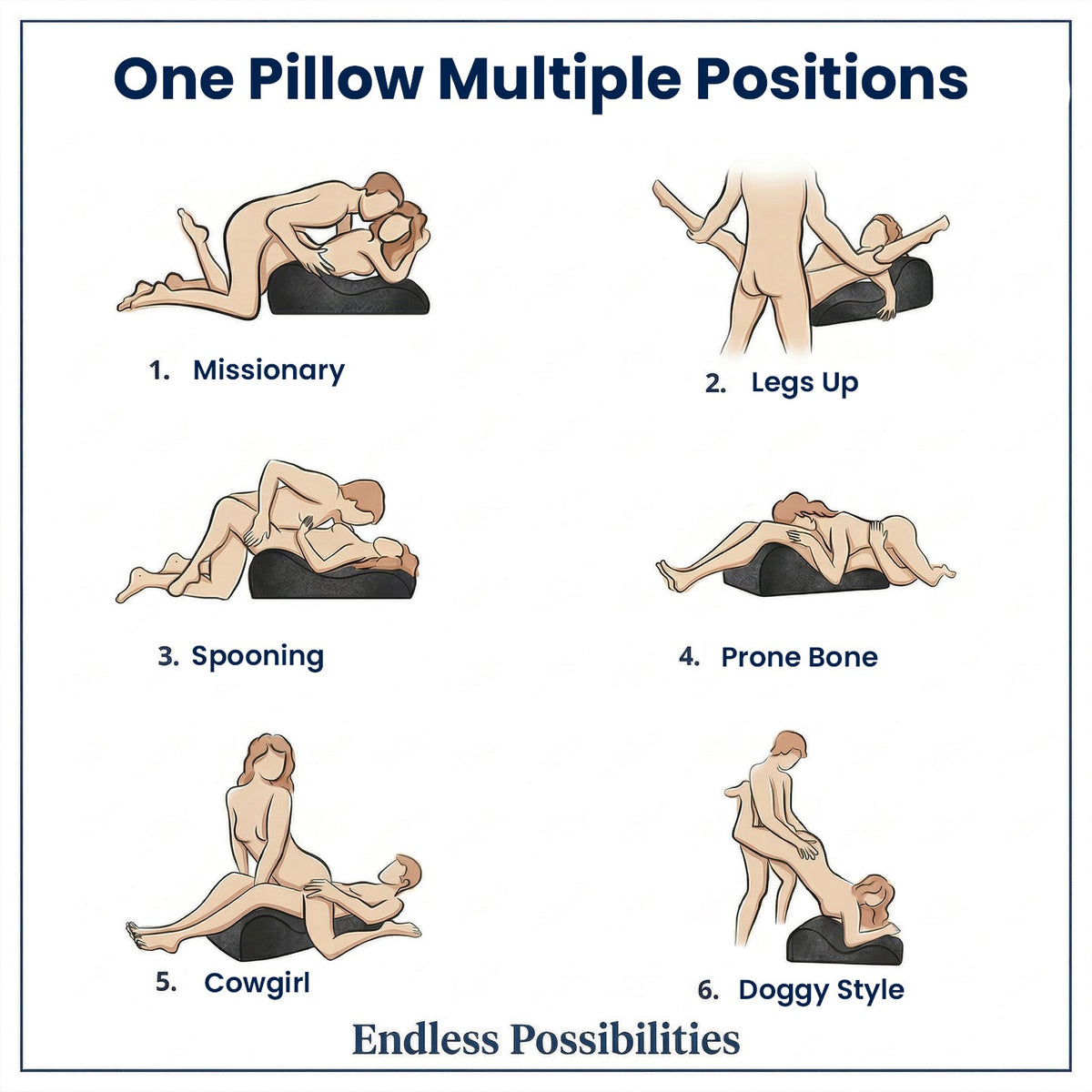 Deep Stroke Pillow for Couples