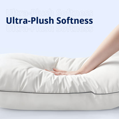 Luxury Hotel Bed Pillow –  Down Alternative & Goose Feather Cooling Pillow