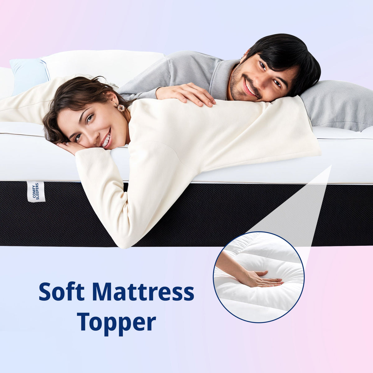 Luxury Top Mattress Topper – Comes with 10cm Thickness