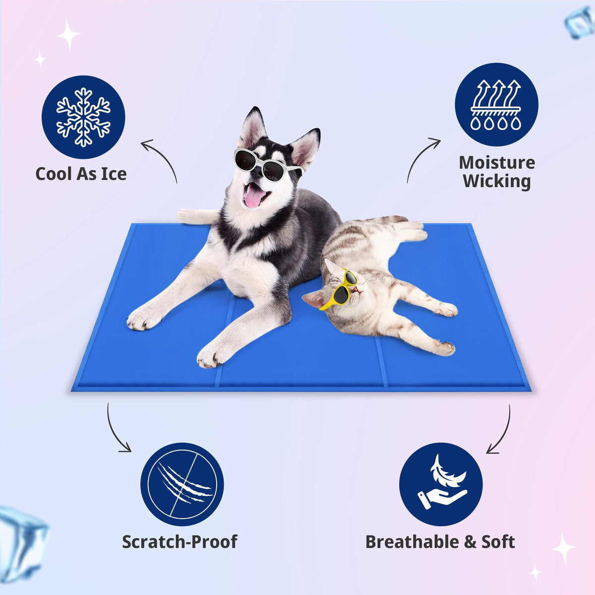 Pet Cooling Mat for All-day Cooling Comfort