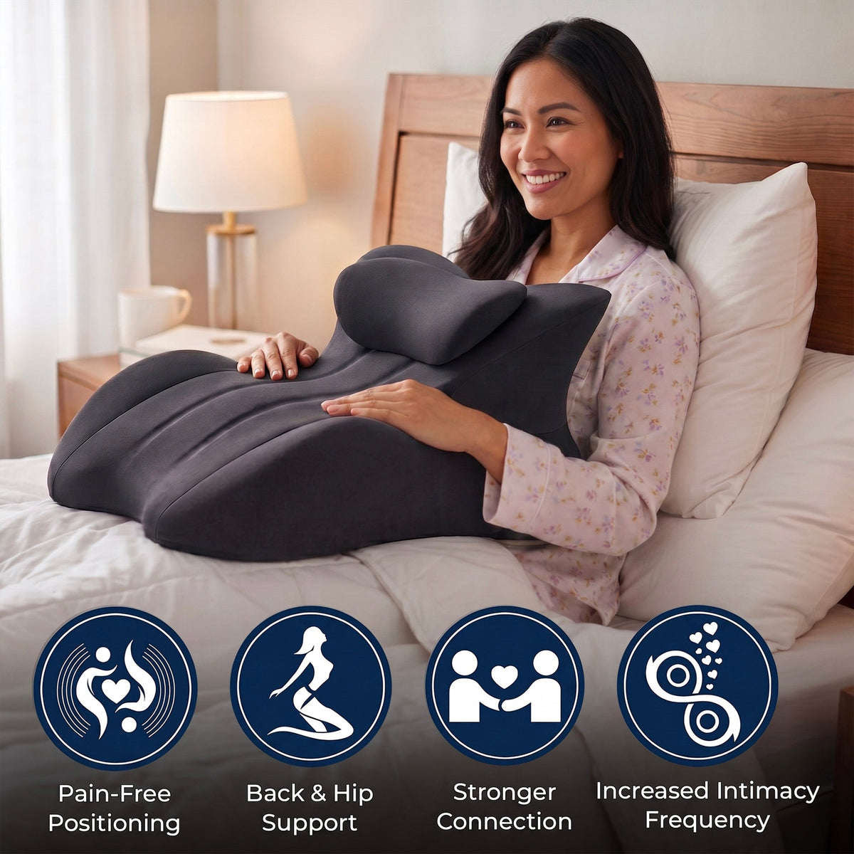 Deep Stroke Pillow for Couples