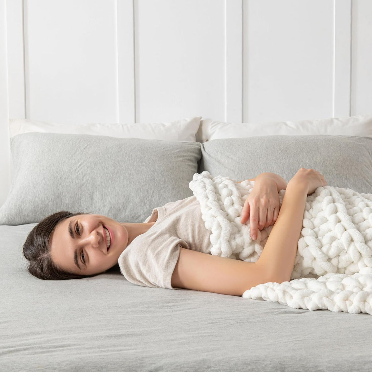 Chunky Knit Weighted Blanket