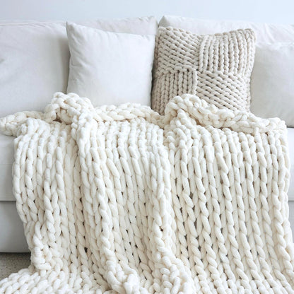 Chunky Knit Weighted Blanket