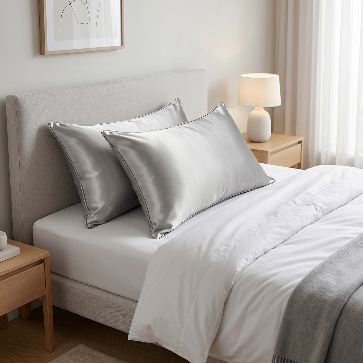 Luxury Silk Pillowcase (Pair) + 3x "FREE" Sleep Goodies