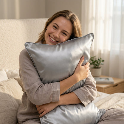 Luxury Silk Pillowcase (Pair) + 3x "FREE" Sleep Goodies