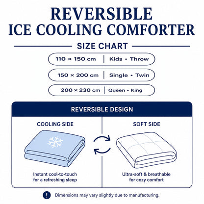 Reversible Ice Cooling Comforter