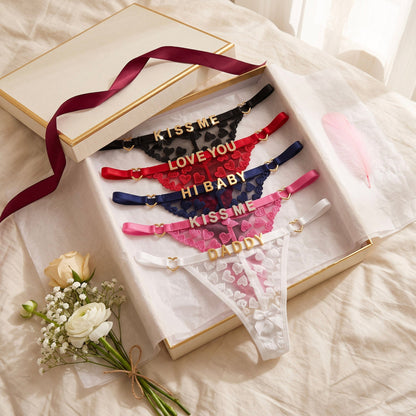 Personalized Lace Thongs