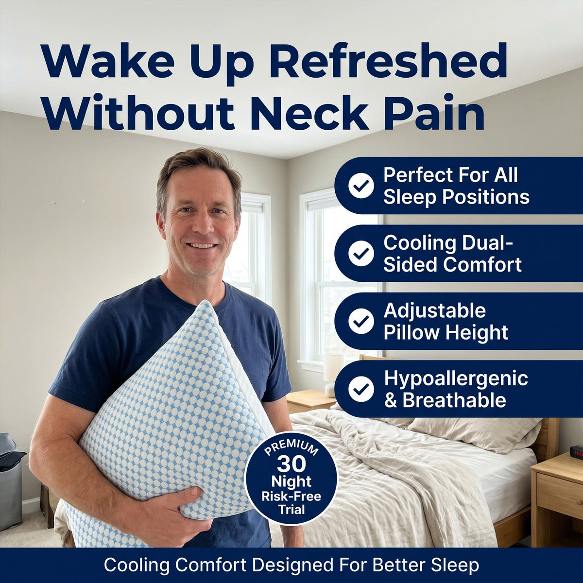 Cooling Gel Infused Pillow