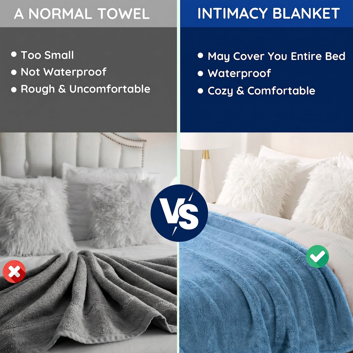 Waterproof Intimacy Blanket for Unmatched Comfort and Protection - Buy 1 Get 1 Free