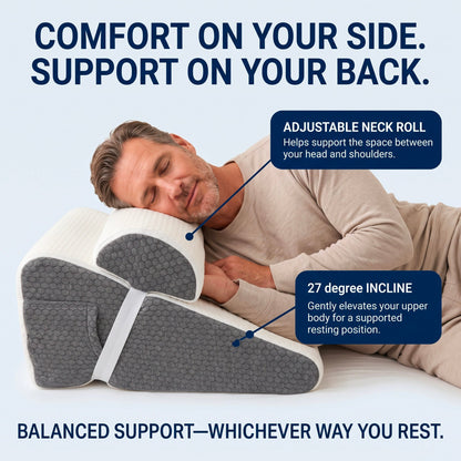 Quiet Tilt - Anti-Snoring Wedge Pillow