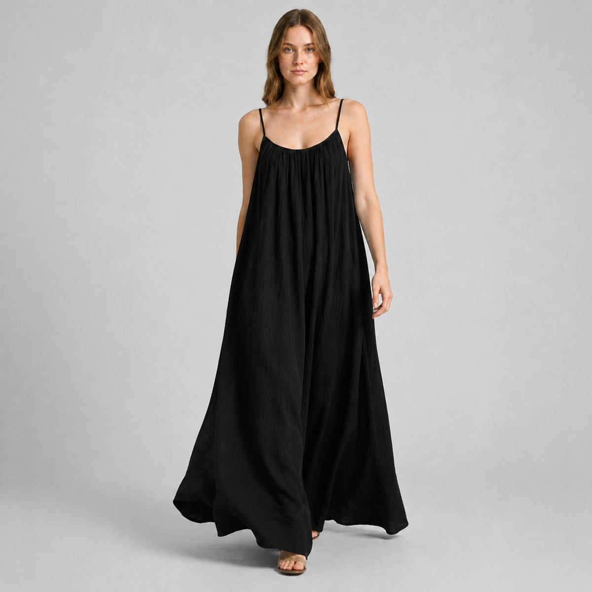 Crimson Nights Maxi Dress