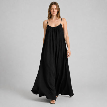 Crimson Nights Maxi Dress