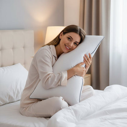 Luxury Hotel Bed Pillow –  Down Alternative & Goose Feather Cooling Pillow