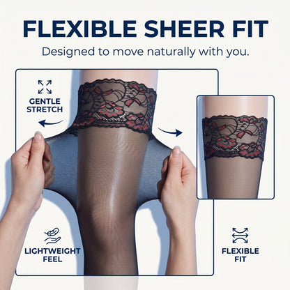 Aurora Shine Thigh High Stockings