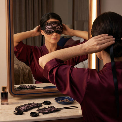 Lace Bind Set - Intimacy Blindfold & Handcuffs Set