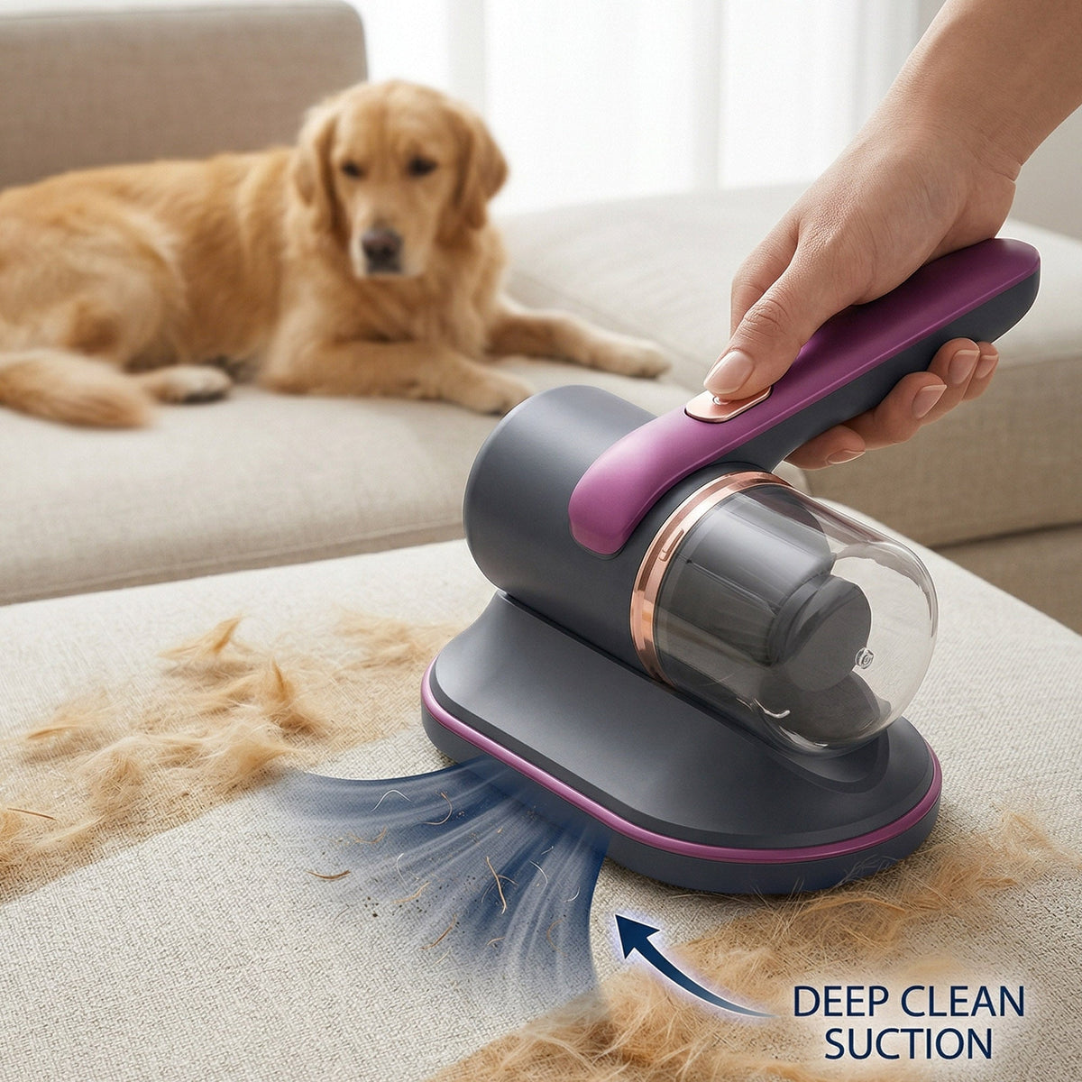 Dust Vacuum & Iron – Ideal for Furniture, Bedding, Mattresses & Pet Hair