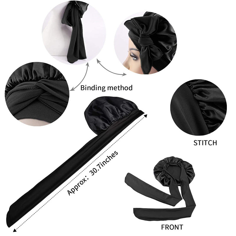 All-Night Satin Bonnet - Stays On All Night Guaranteed