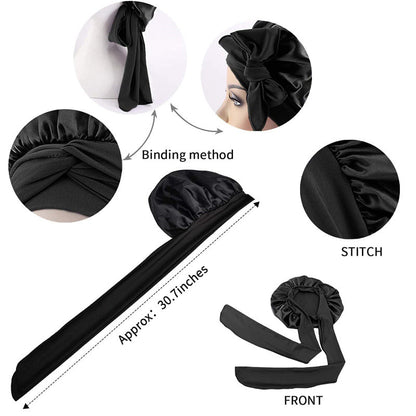 All-Night Satin Bonnet - Stays On All Night Guaranteed