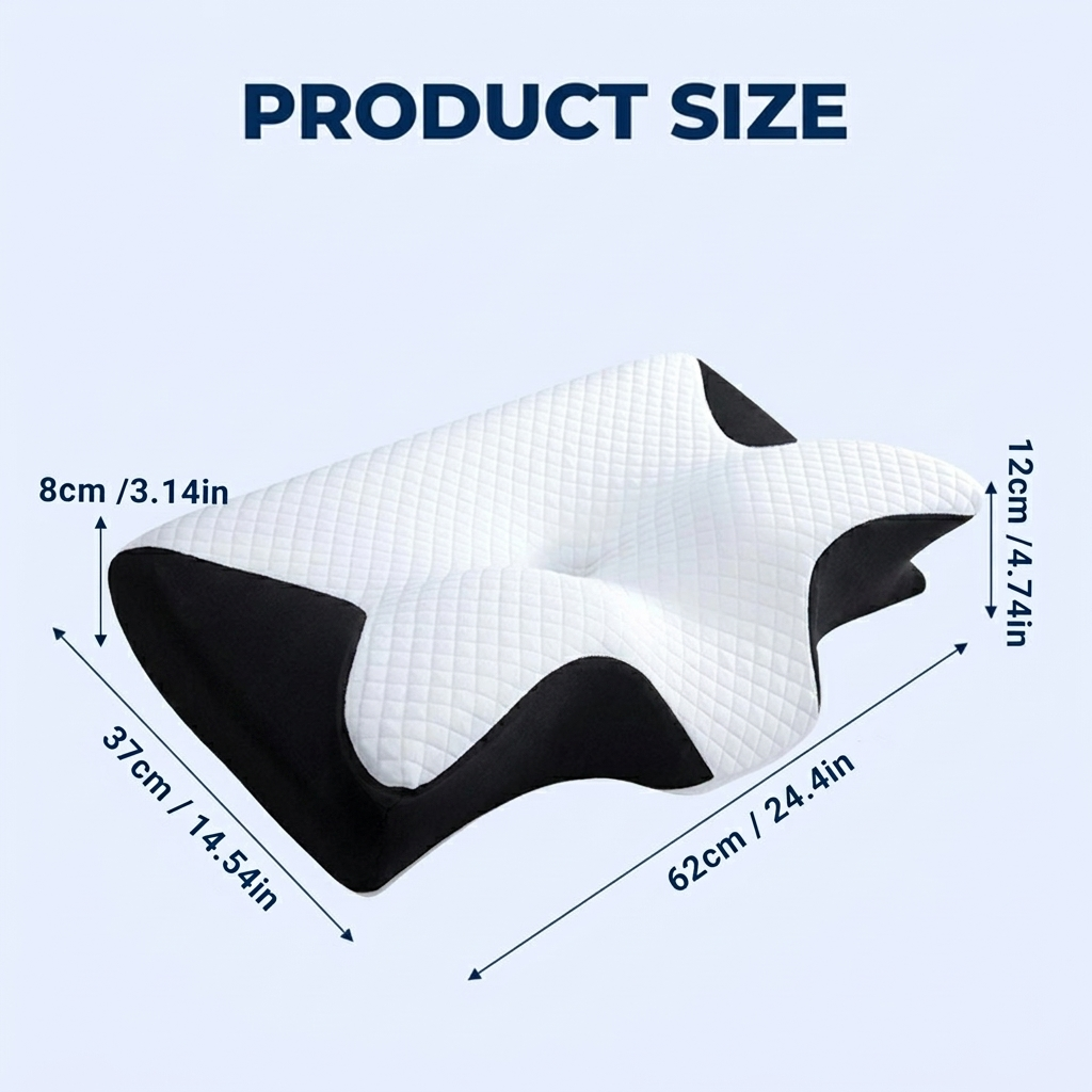 Butterfly Memory Foam Cervical Pillow For Neck & Shoulder - Buy 1 Get 1 Free