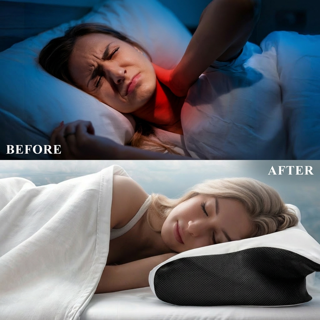 Butterfly Memory Foam Cervical Pillow For Neck & Shoulder - Buy 1 Get 1 Free